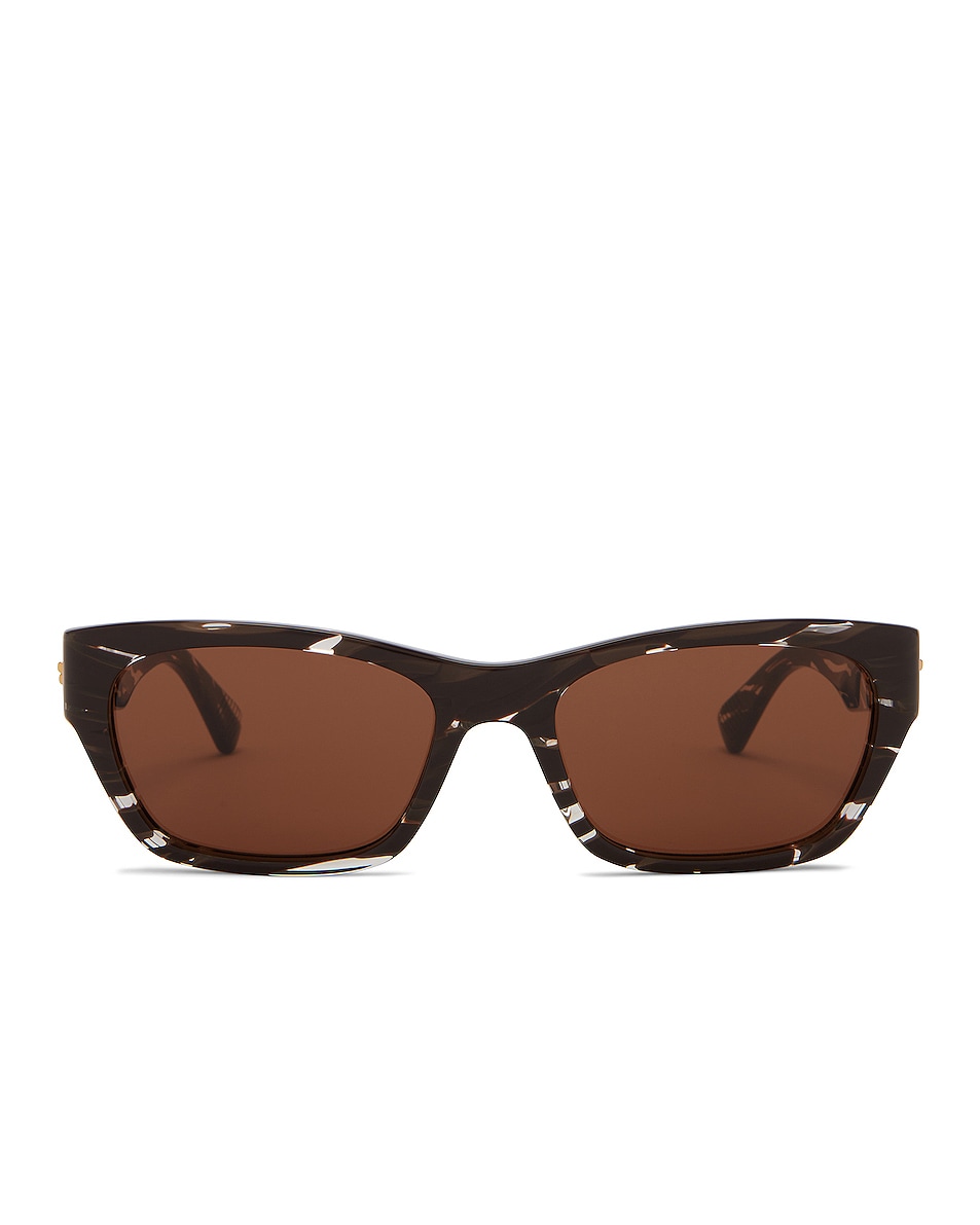 Image 1 of Bottega Veneta BV1143S Sunglasses in Fondant Brown & Crystal