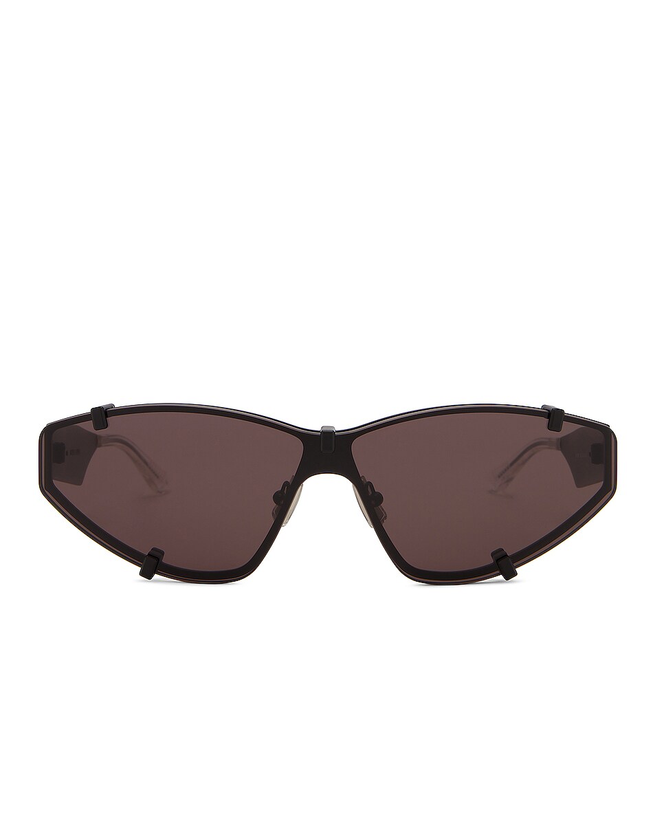 Image 1 of Bottega Veneta BV1165S Sunglasses in Semimatte Black & Solid Black
