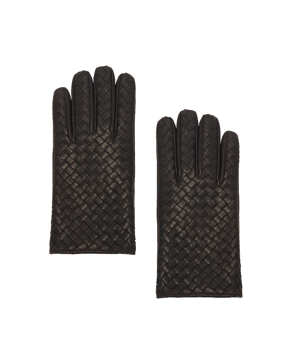Image 1 of Bottega Veneta Intreccio Gloves in Fondant