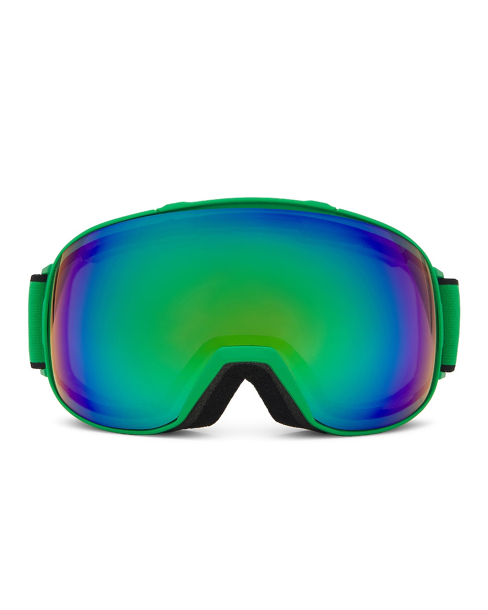 Image 1 of Bottega Veneta BV1167S Ski Goggle Mask in Matte Solid Green