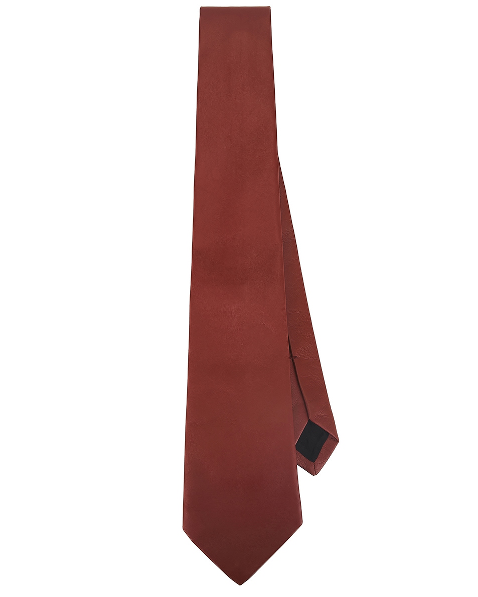 Image 1 of Bottega Veneta Smooth Lambskin Tie in Copper