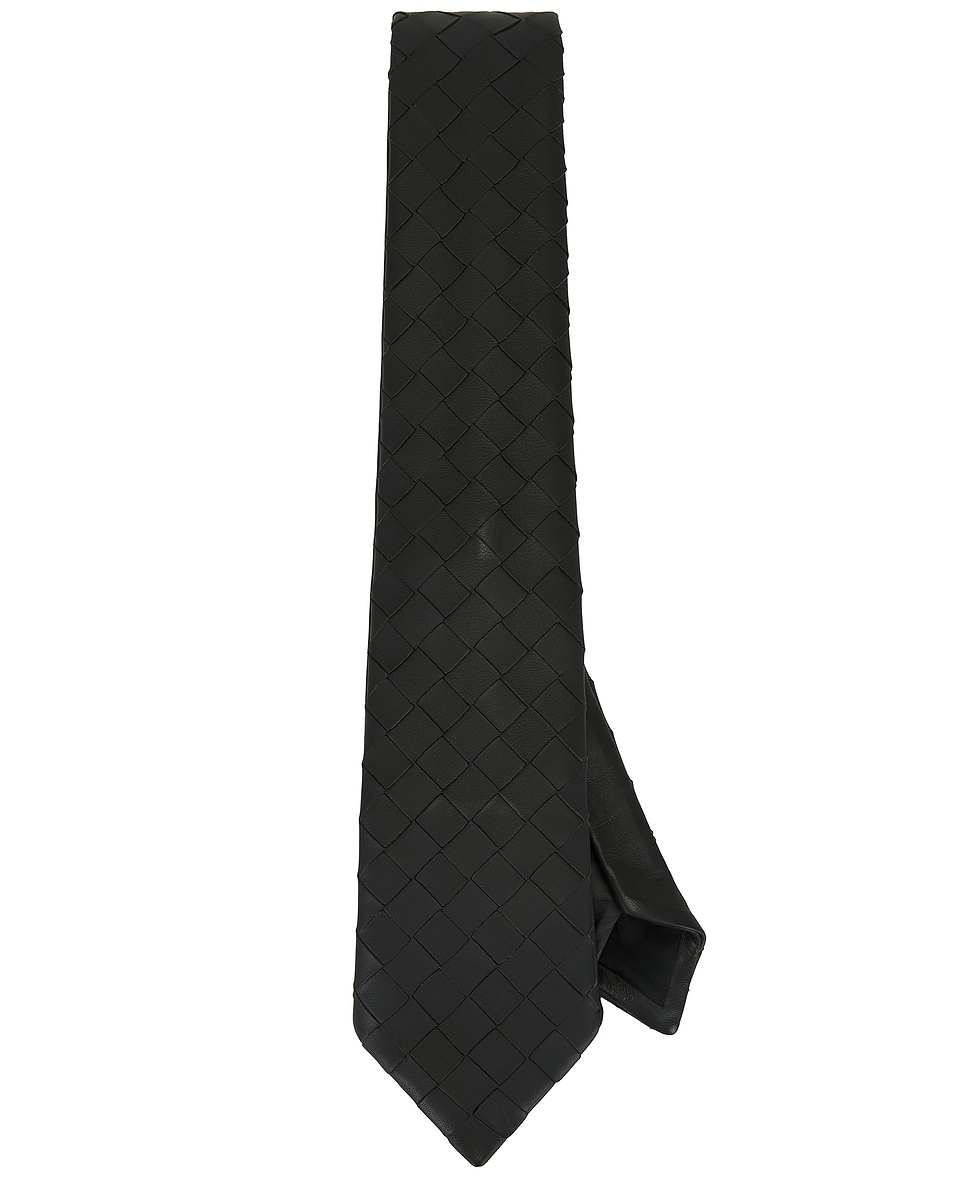 Image 1 of Bottega Veneta Intrecciato Leather Tie in Fondant