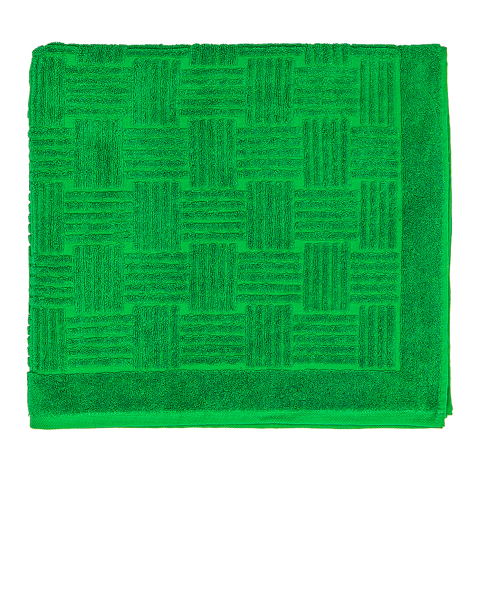 Image 1 of Bottega Veneta Big Square Towel in Grass