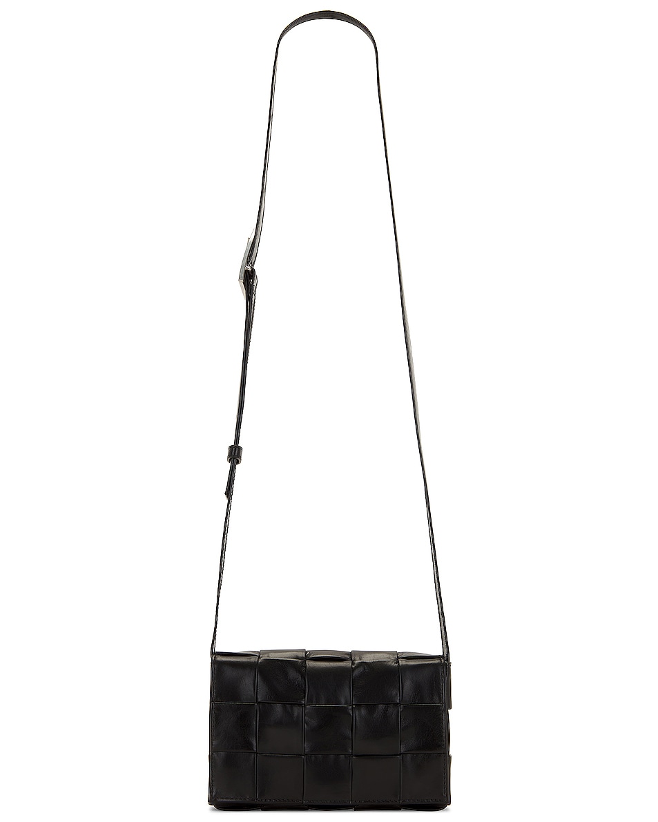 Image 1 of Bottega Veneta Small Cassette Bag in Black & Silver