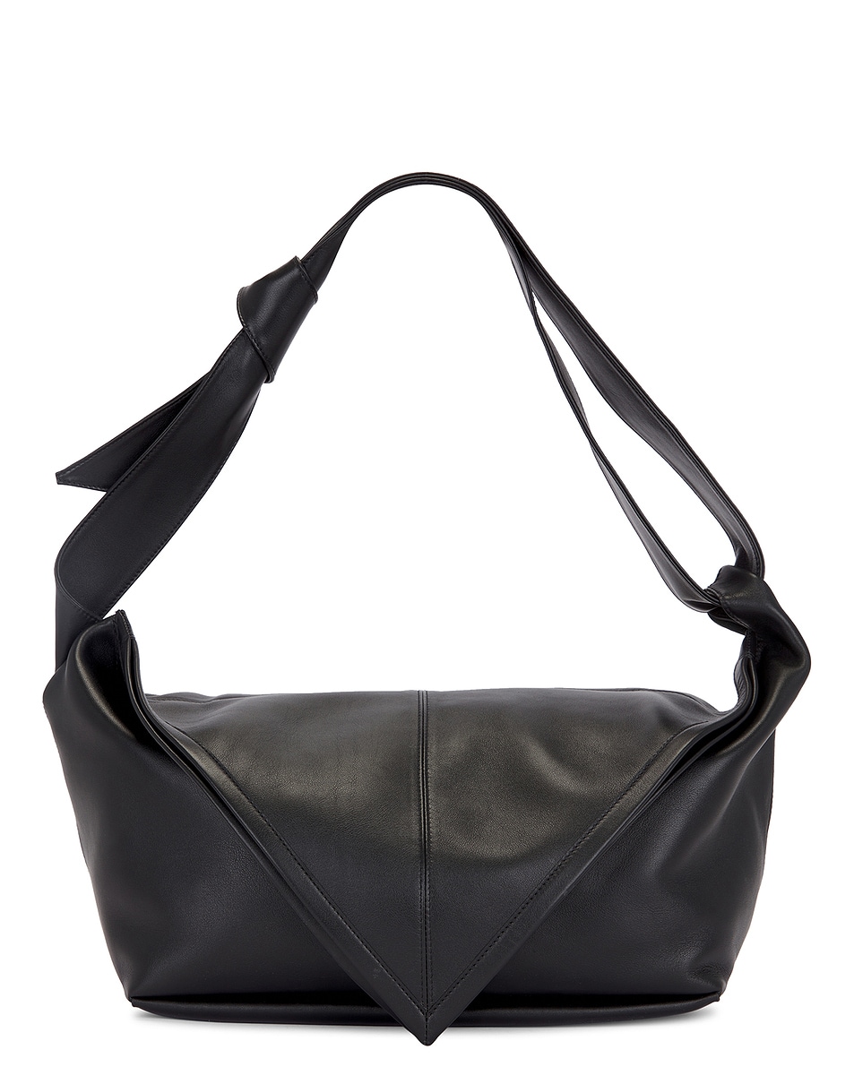 Image 1 of Bottega Veneta Medium Sawyer Shoulder Bag in Black & Silver