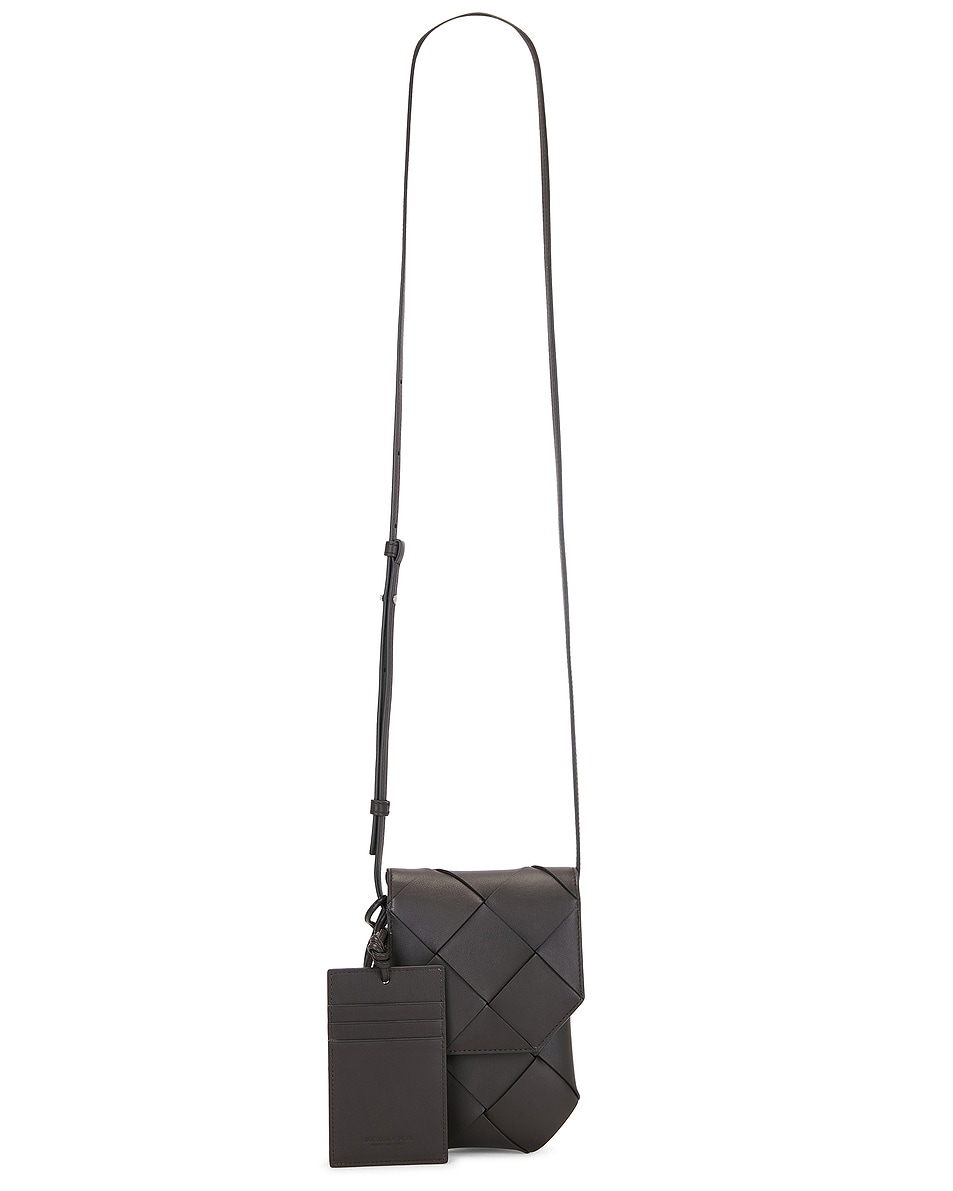 Image 1 of Bottega Veneta Intrec Sand Calf Pouch in Fondant & Silver