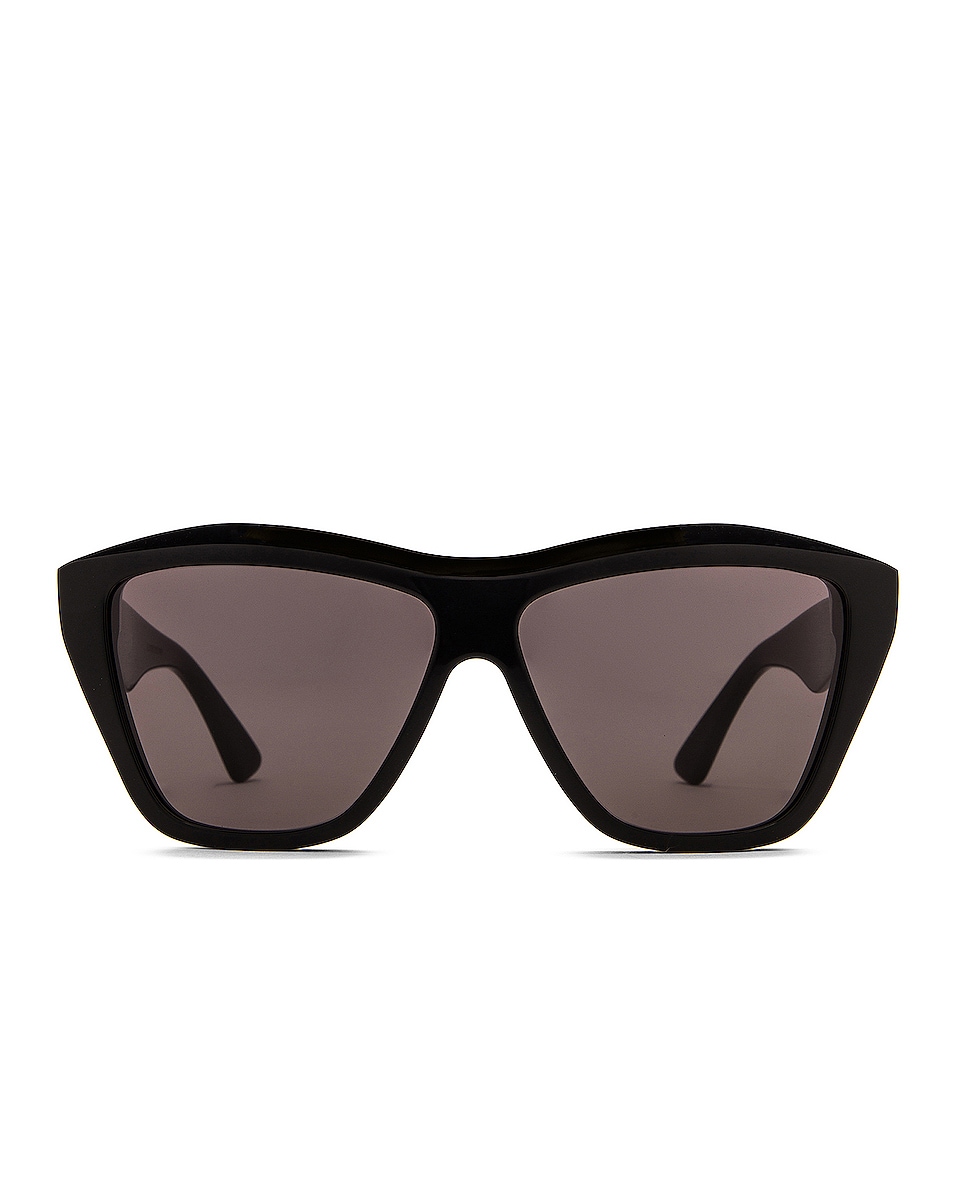 Image 1 of Bottega Veneta Full Acetate Sunglasses in Shiny Black