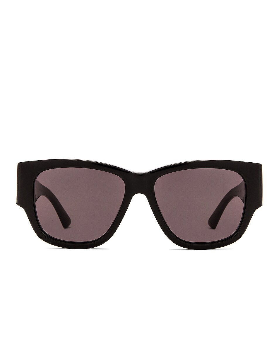 Image 1 of Bottega Veneta Rectangular Sunglasses in Black