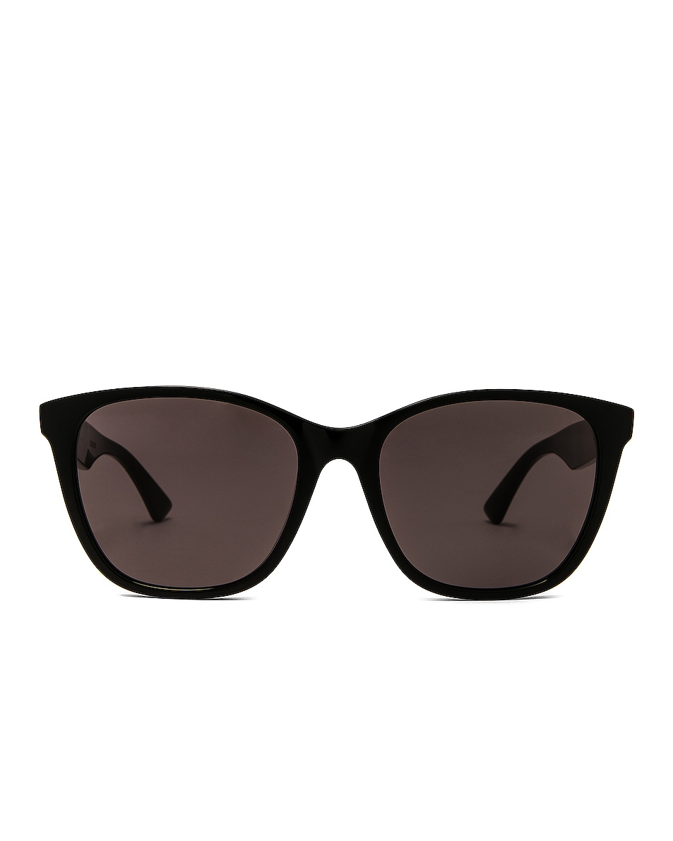 Image 1 of Bottega Veneta Square Sunglasses in Black