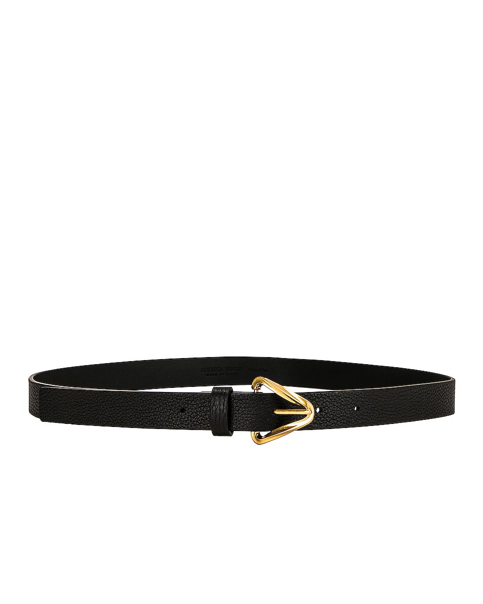 Image 1 of Bottega Veneta Grasp Saint Germain Belt in Black & Gold