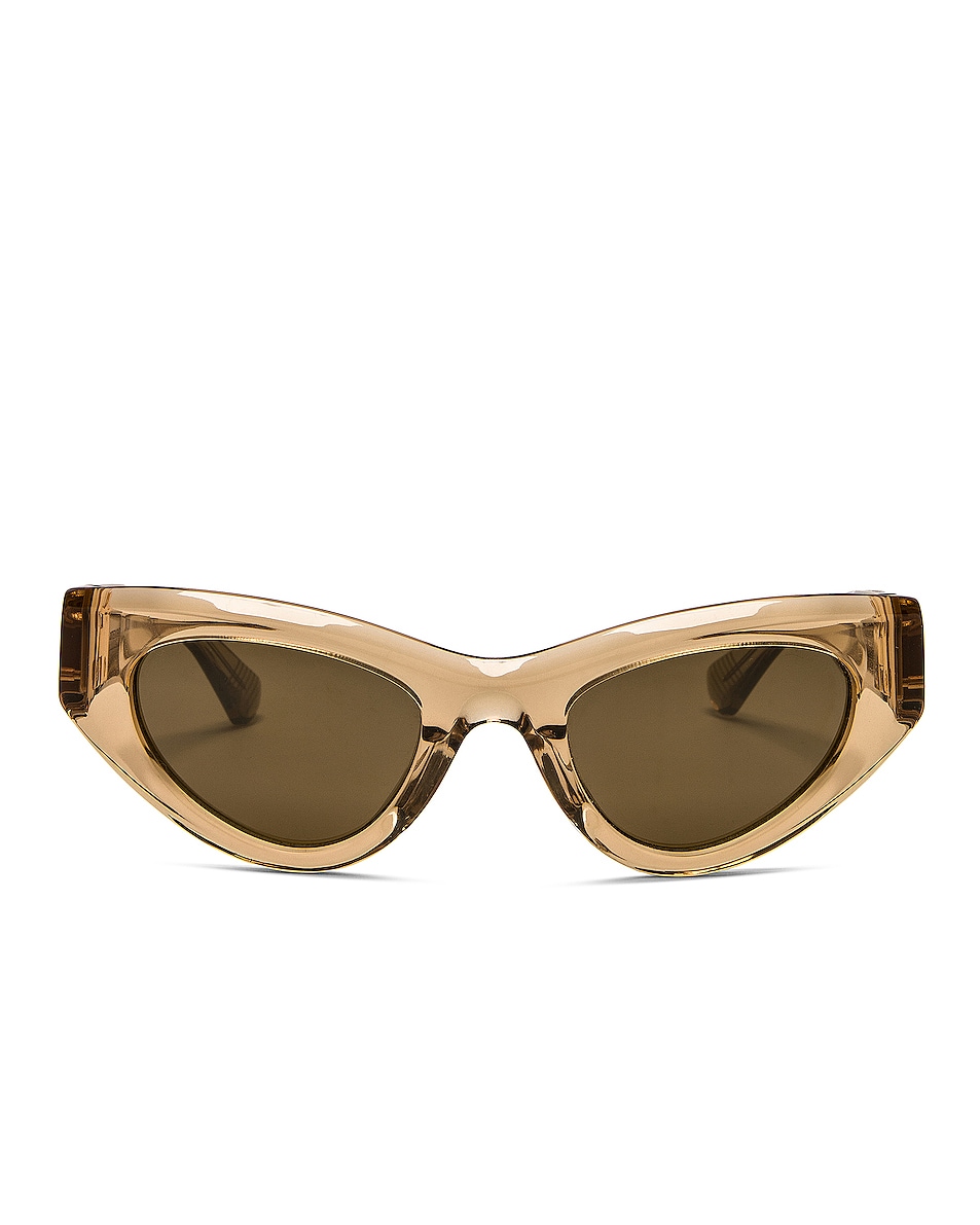 Image 1 of Bottega Veneta Cat Eye Sunglasses in Brown
