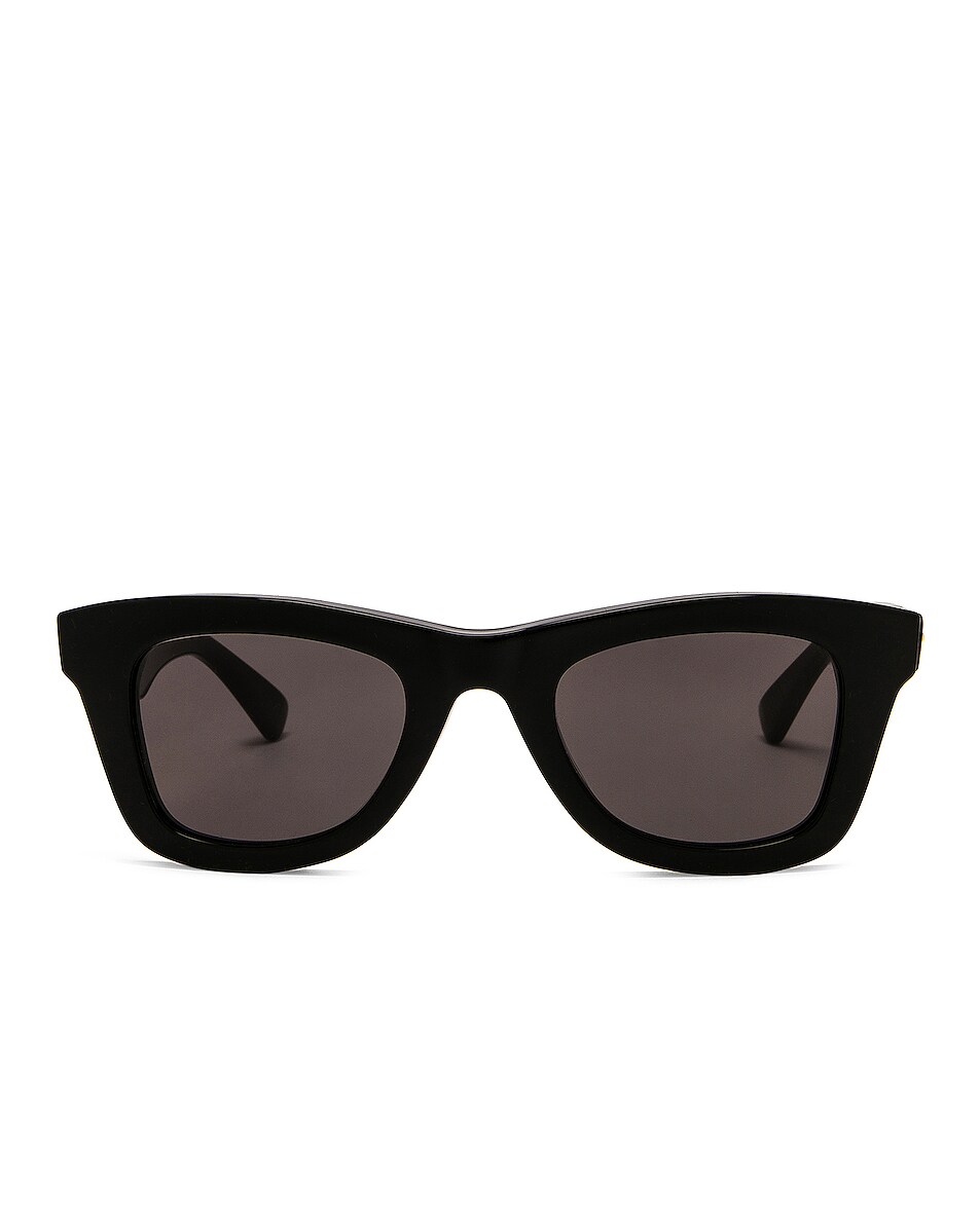 Image 1 of Bottega Veneta Square Sunglasses in Black