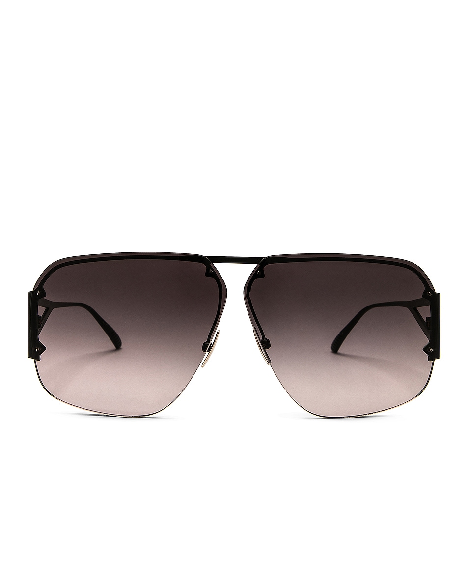 Image 1 of Bottega Veneta Aviator Sunglasses in Black