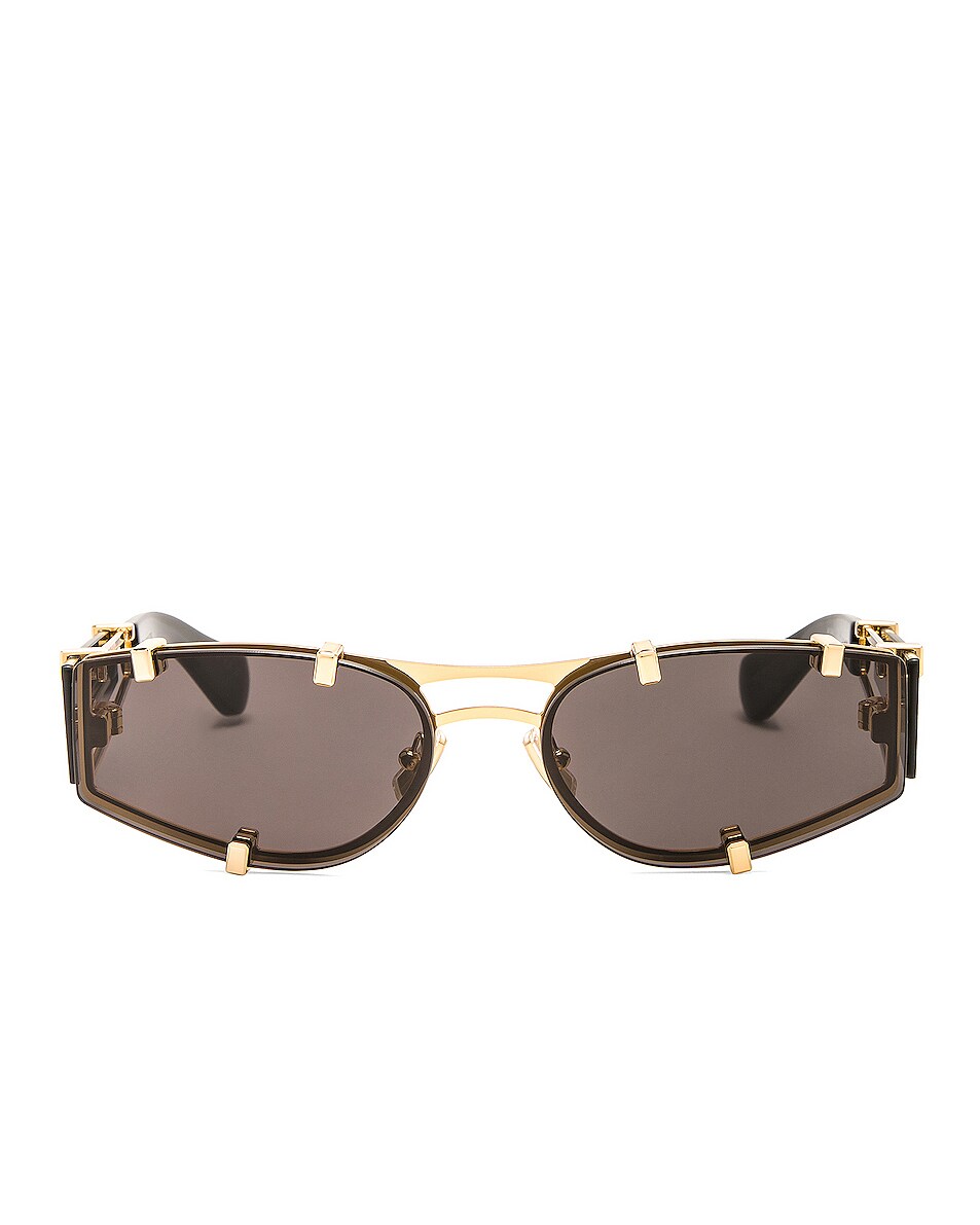 Image 1 of Bottega Veneta Metal Sunglasses in Shiny Gold