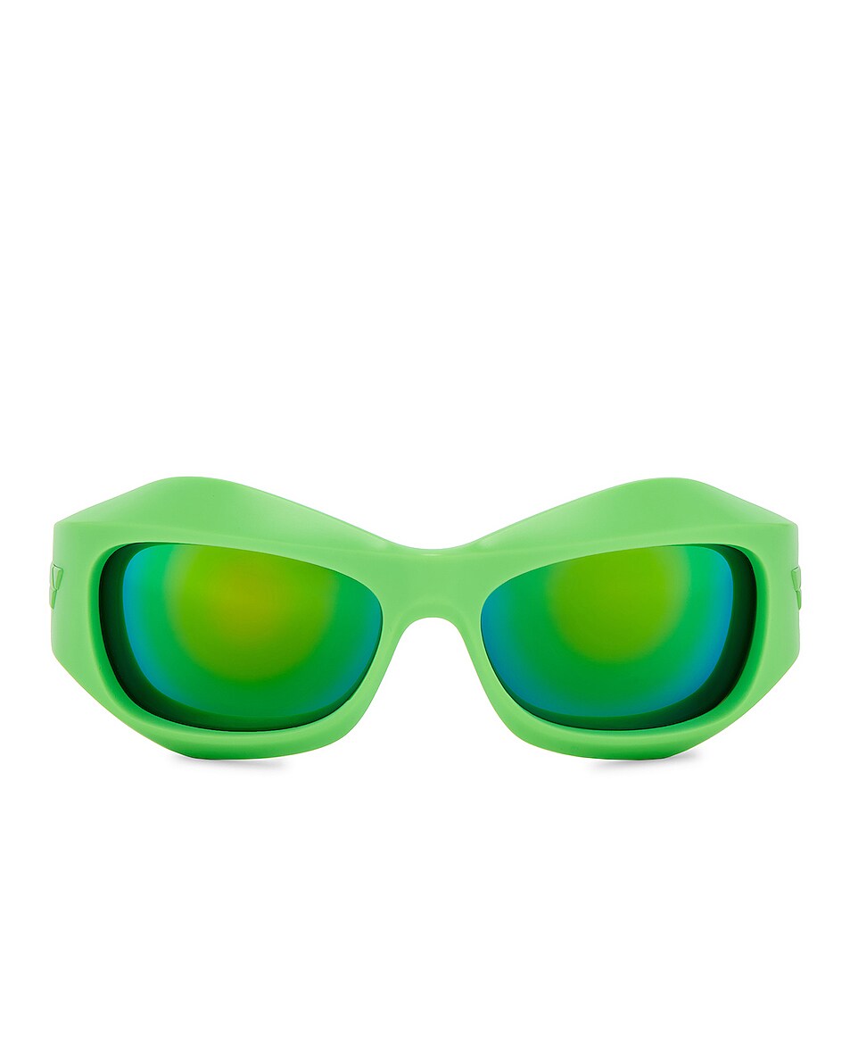 Image 1 of Bottega Veneta Sport Sunglasses in Green