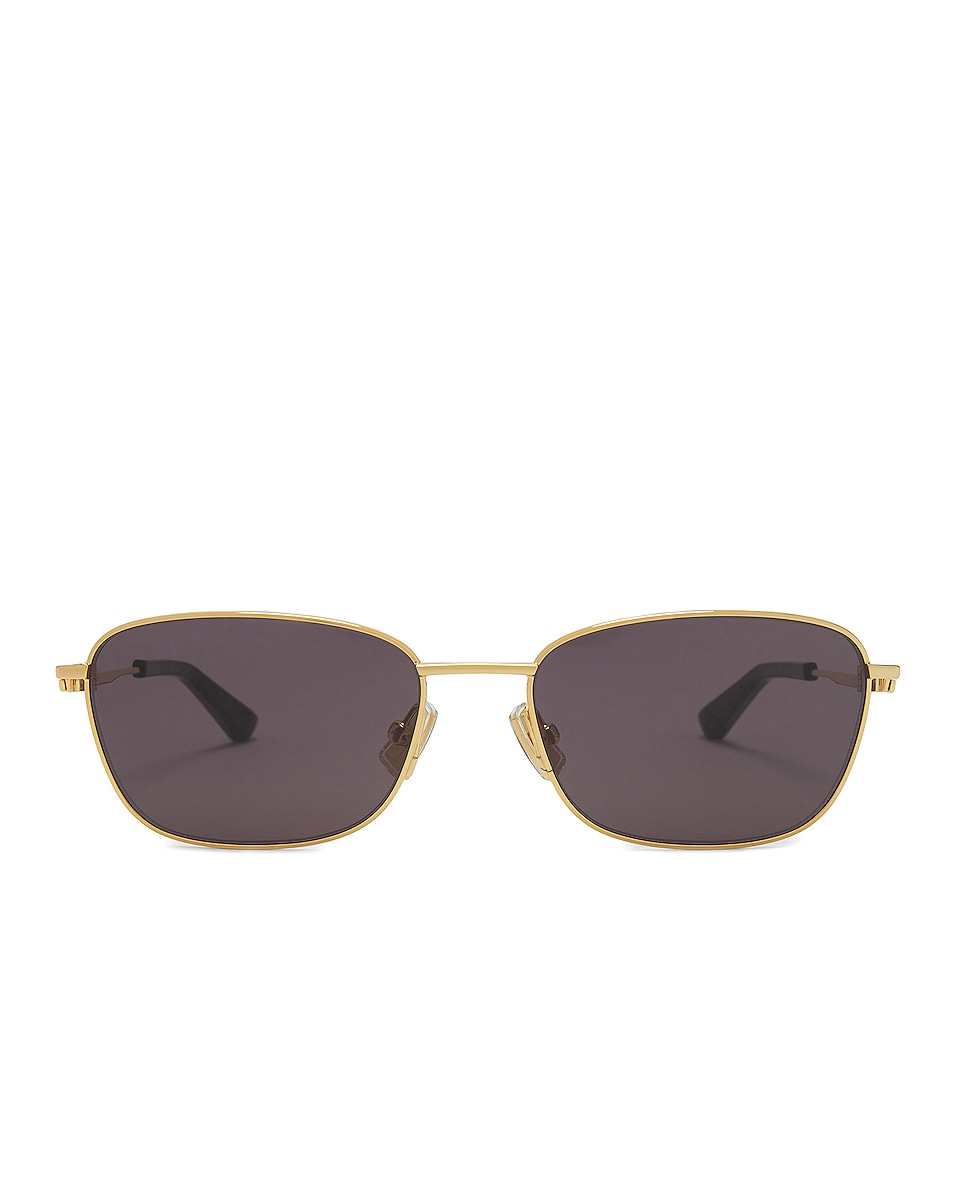 Image 1 of Bottega Veneta Square Sunglasses in Black