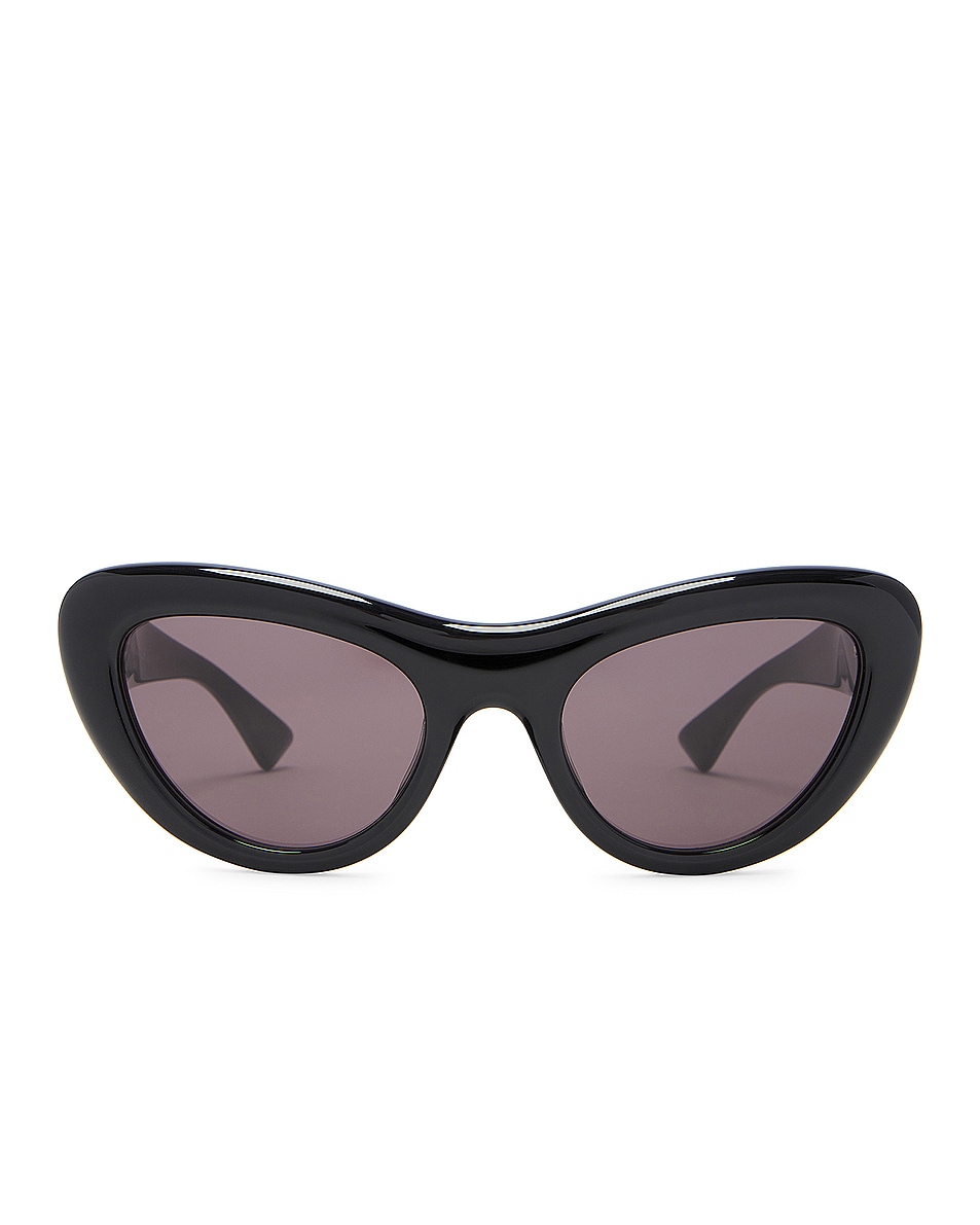 Image 1 of Bottega Veneta Curvy Sunglasses in Black