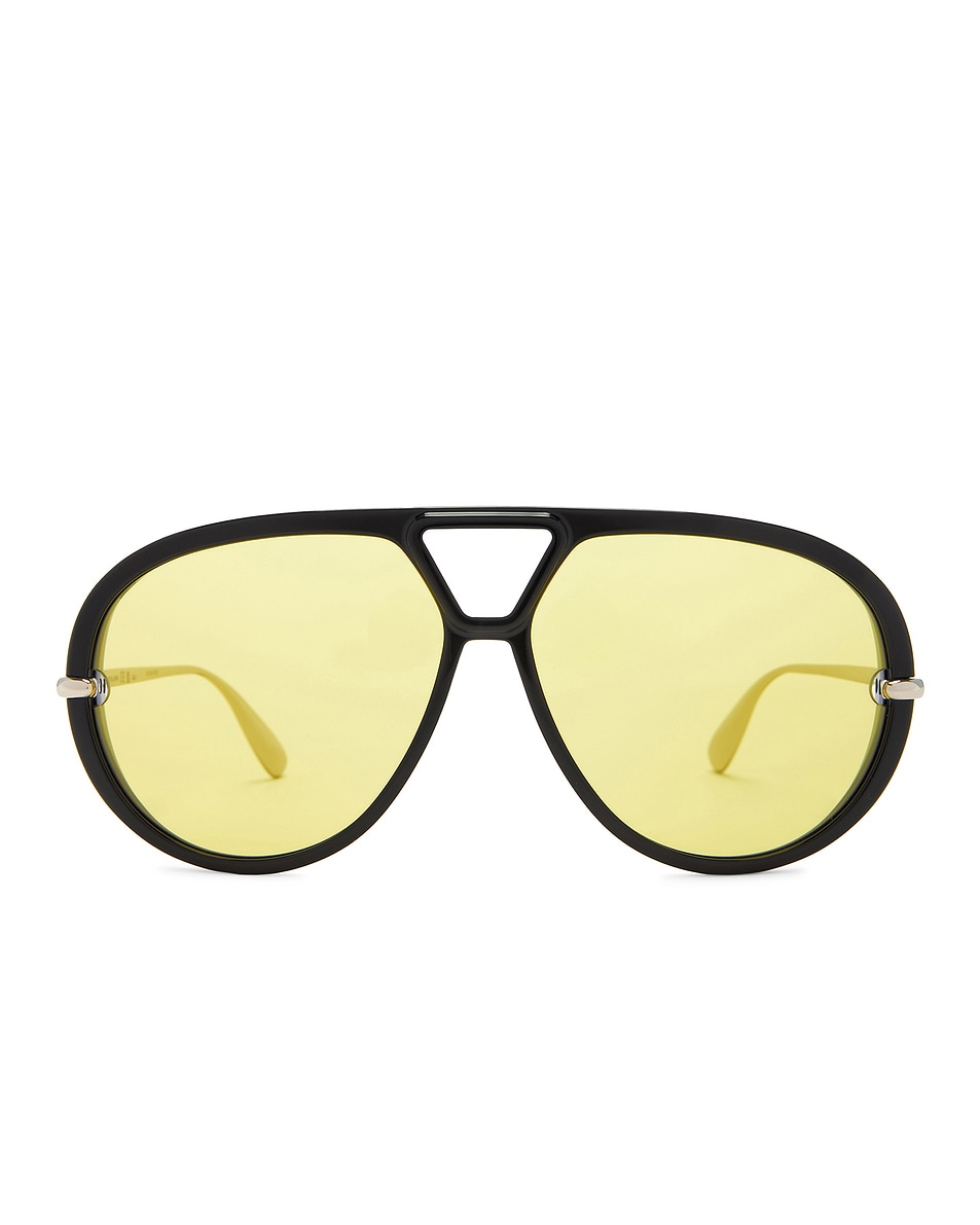 Image 1 of Bottega Veneta Aviator Sunglasses in Yellow
