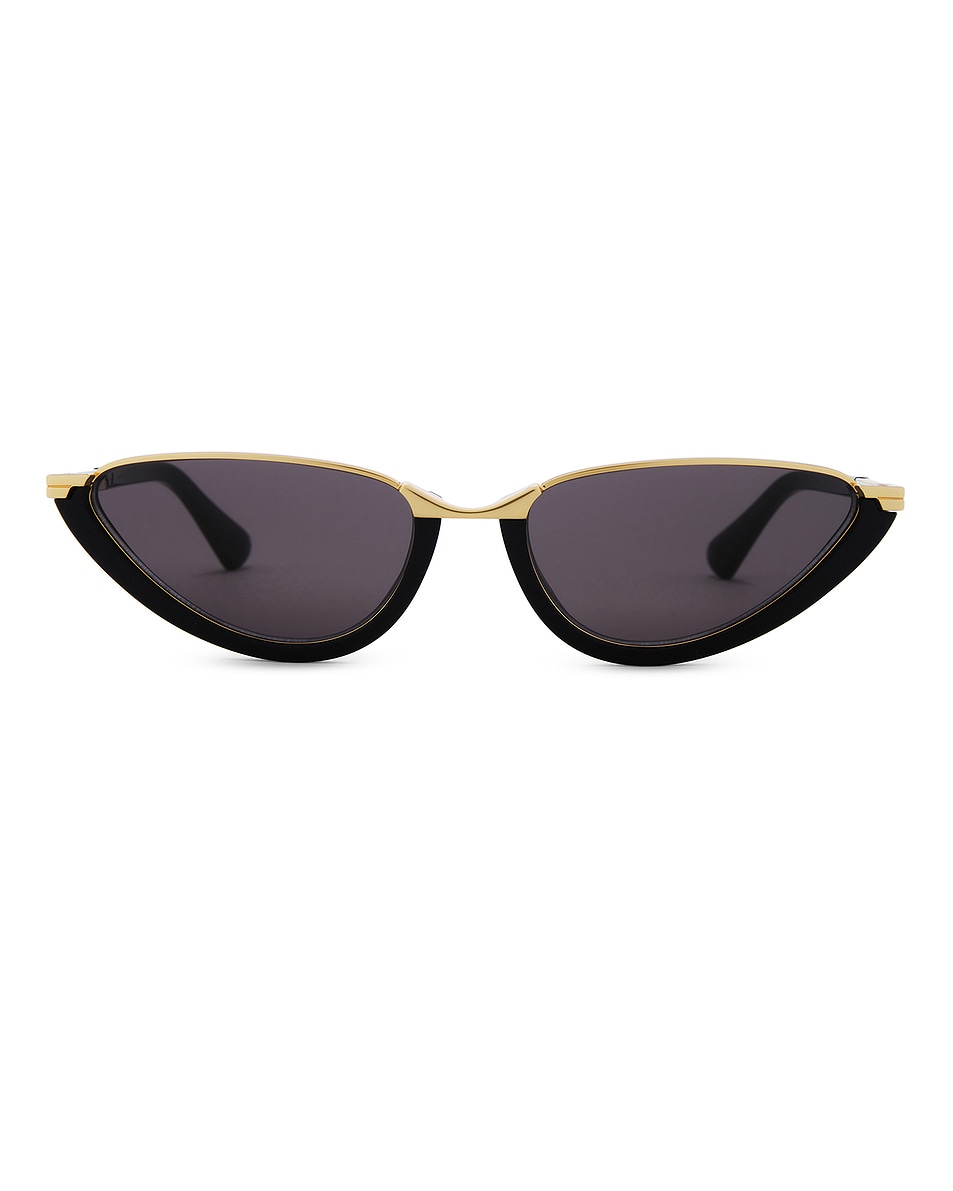 Image 1 of Bottega Veneta Cat Eye Sunglasses in Black & Grey