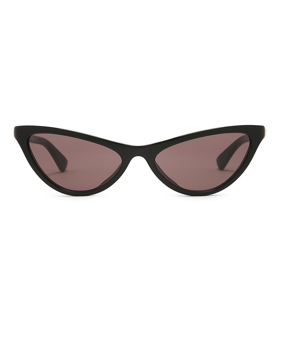 Image 1 of Bottega Veneta Cat Eye Sunglasses in Black & Grey