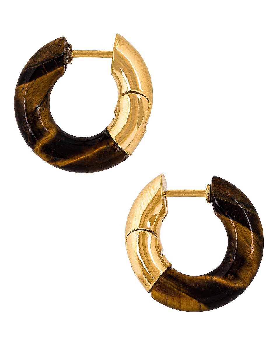 Image 1 of Bottega Veneta Orecchini Earrings in Tiger Eye