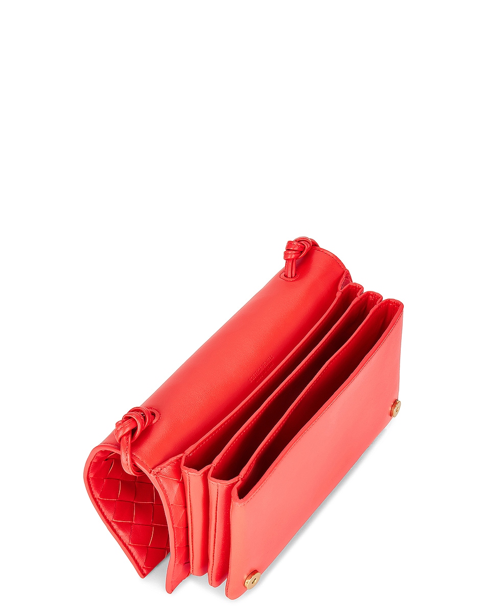 Bottega Veneta Trio Pouch On Strap in Sunburst & Gold | FWRD