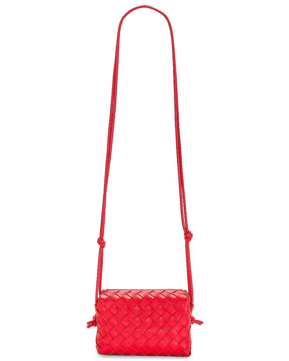 Bottega Veneta Mini Loop Bag in Redstone & Gold | FWRD