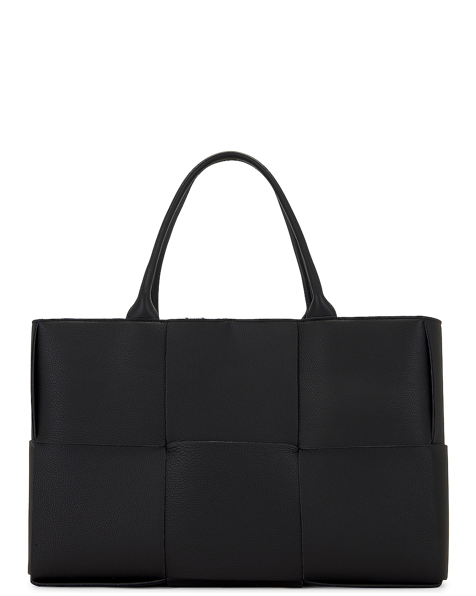 Image 1 of Bottega Veneta Medium Arco Tote Bag in Black & Gold