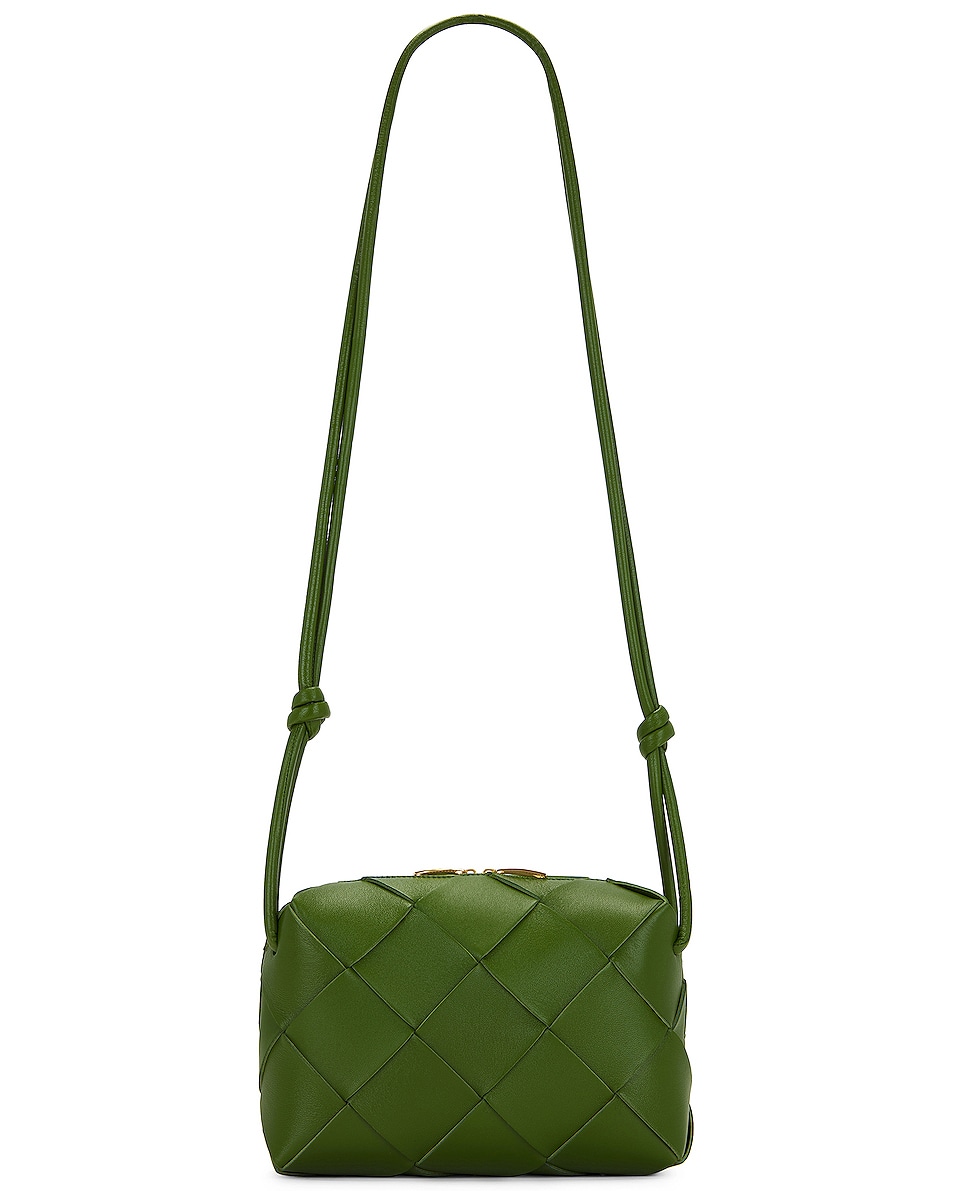 Bottega Small Cassette Camera Bag in Avocado & Gold FWRD