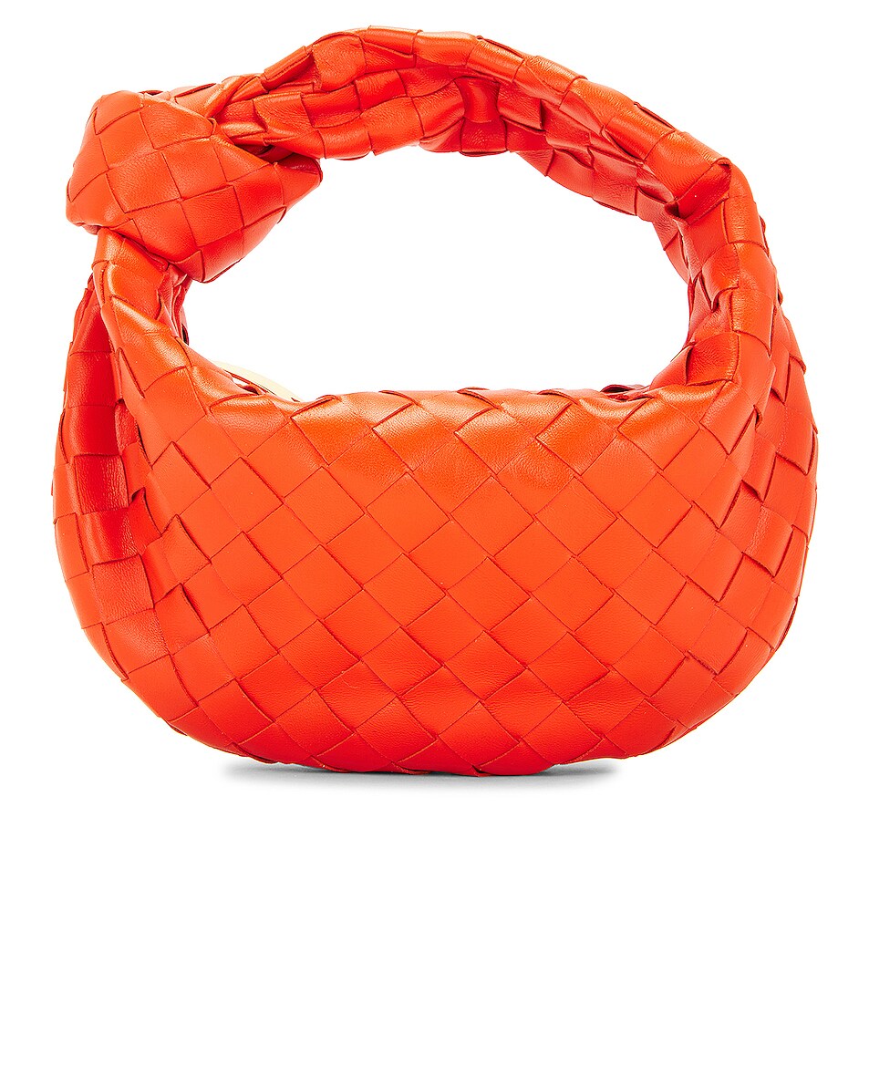 Image 1 of Bottega Veneta Mini Jodie Bag in Orange & Gold