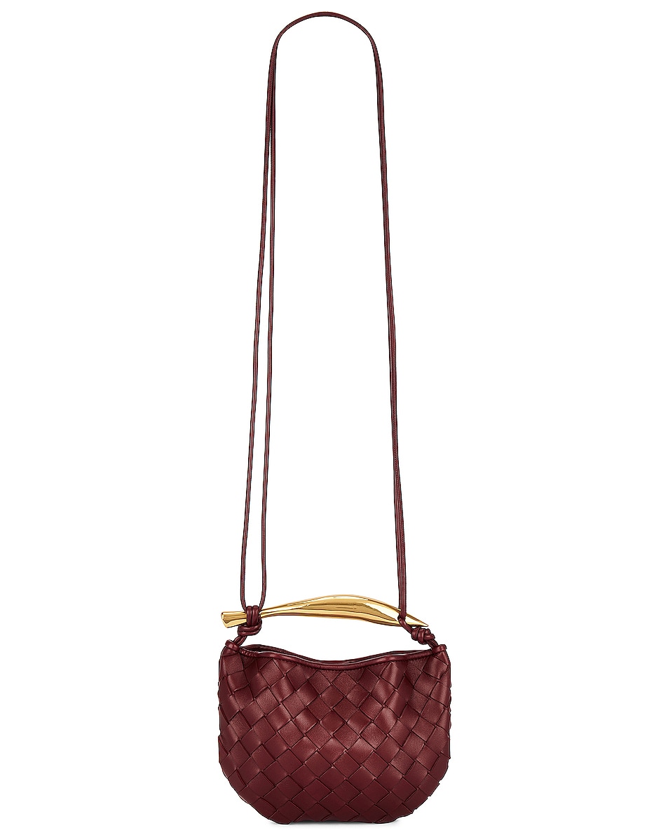Image 1 of Bottega Veneta Mini Sardine Bag in Barolo & Muse Brass