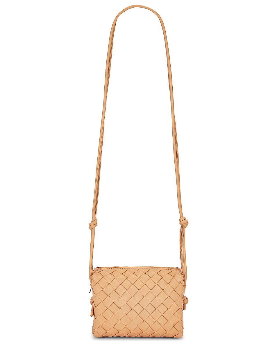 Bottega Mini Loop Bag in Almond & Gold FWRD