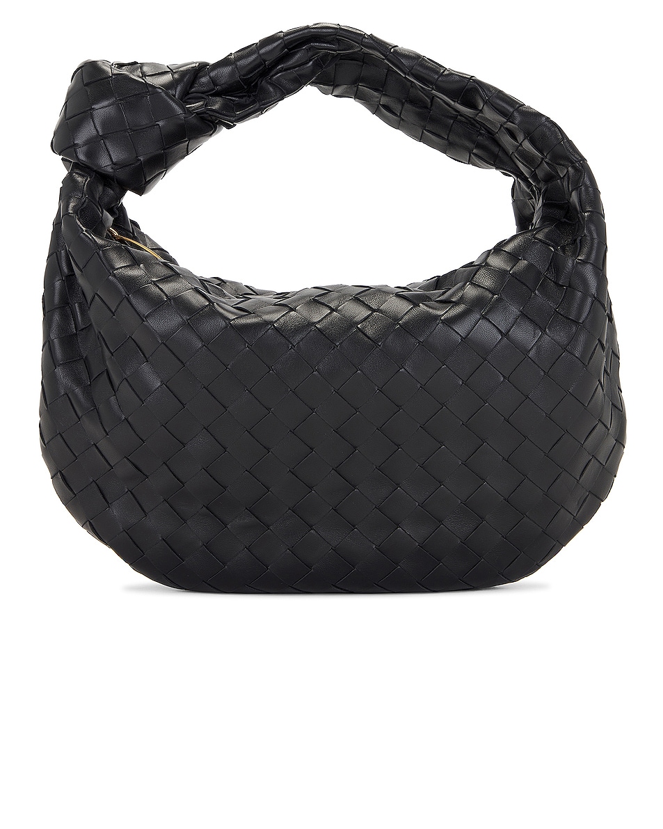 Image 1 of Bottega Veneta Teen Jodie Bag in Black & Gold