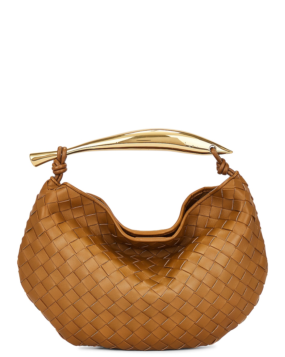 Image 1 of Bottega Veneta Sardine Top Handle Bag in Acorn & Muse Brass