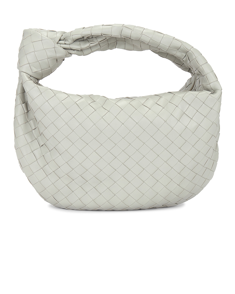 Image 1 of Bottega Veneta Teen Jodie Bag in Agate Grey & Gold