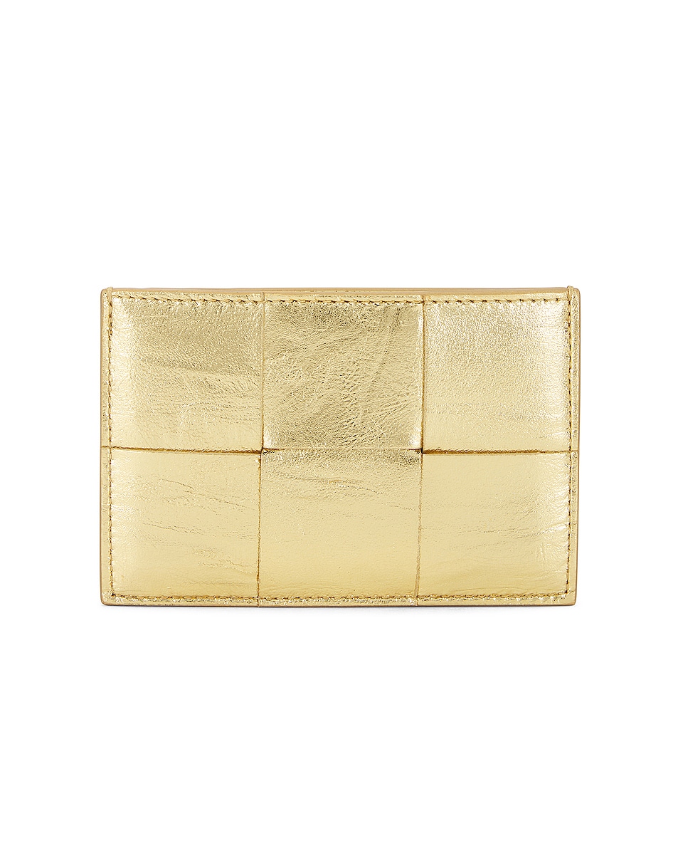 Image 1 of Bottega Veneta Cassette Card Holder in Gold