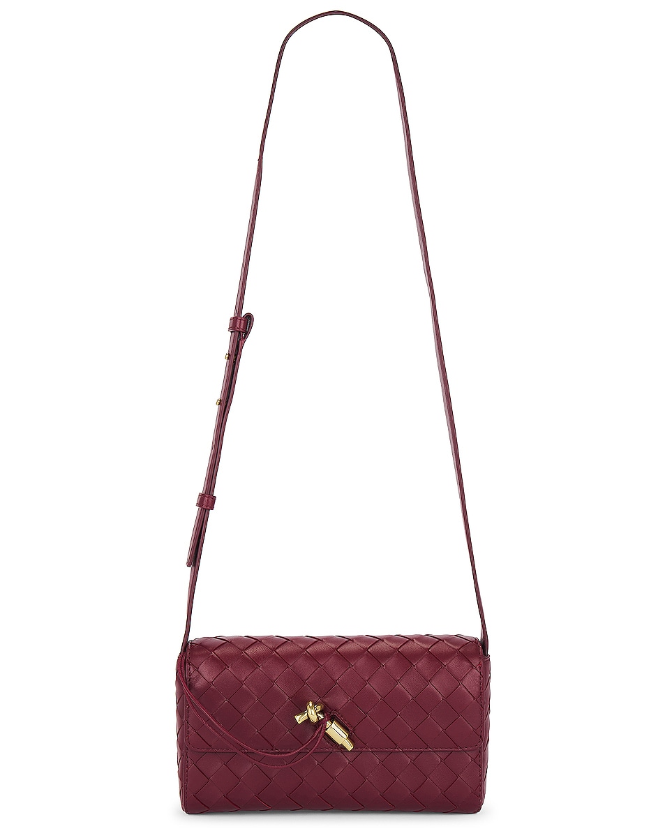 Image 1 of Bottega Veneta Small Knot Bag in Barolo & Muse Brass