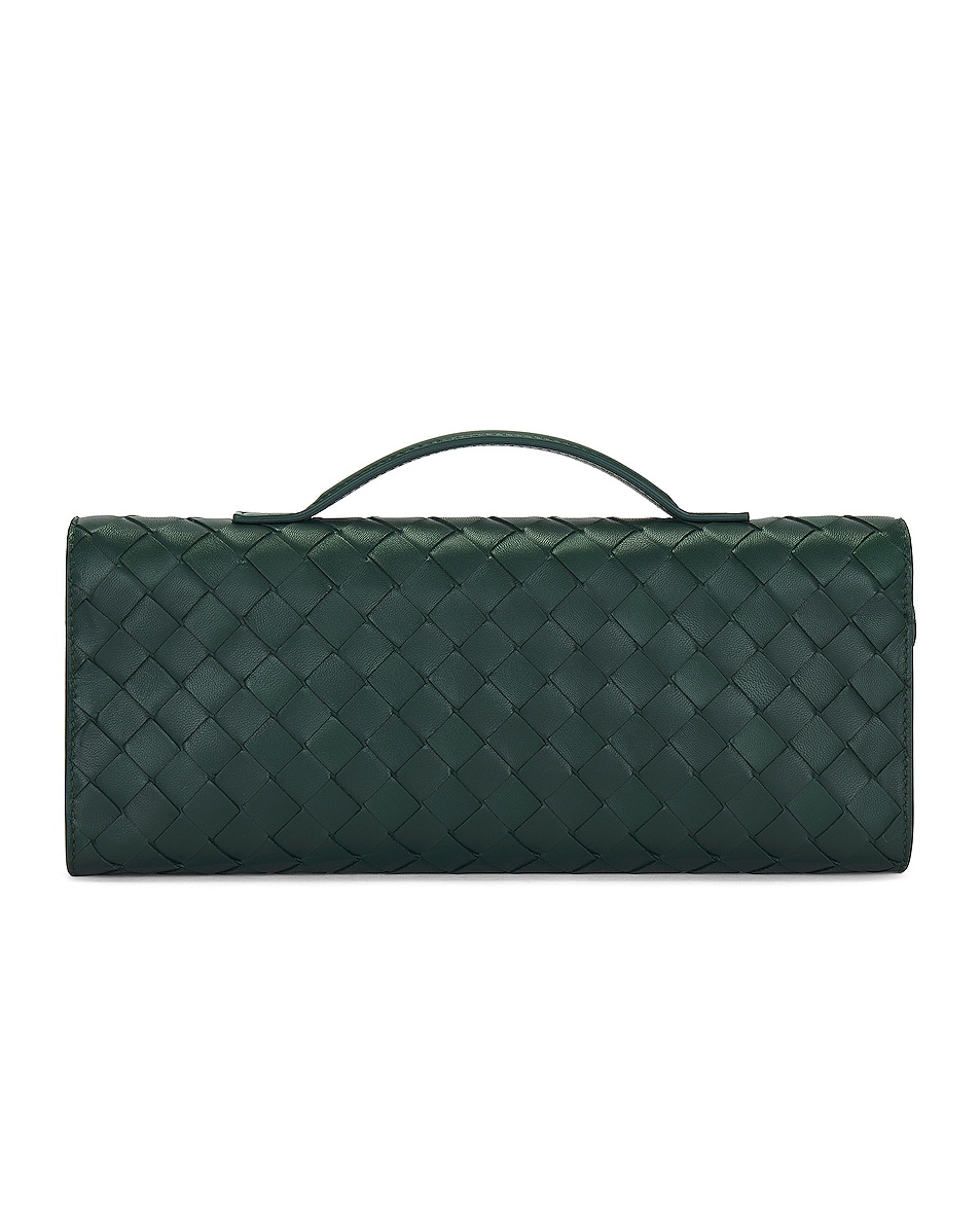 Image 3 of Bottega Veneta Long Clutch in Emerald Green