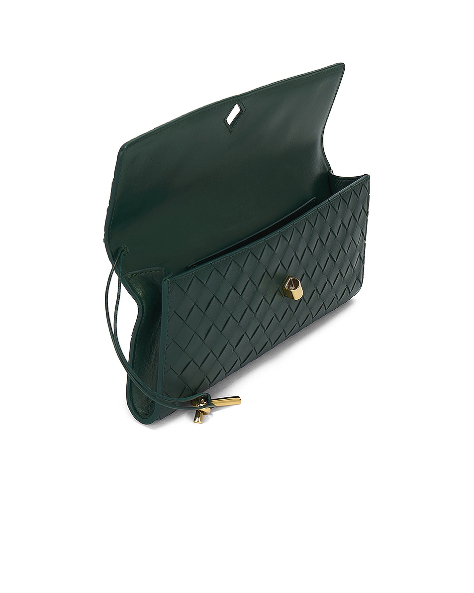Image 5 of Bottega Veneta Long Clutch in Emerald Green