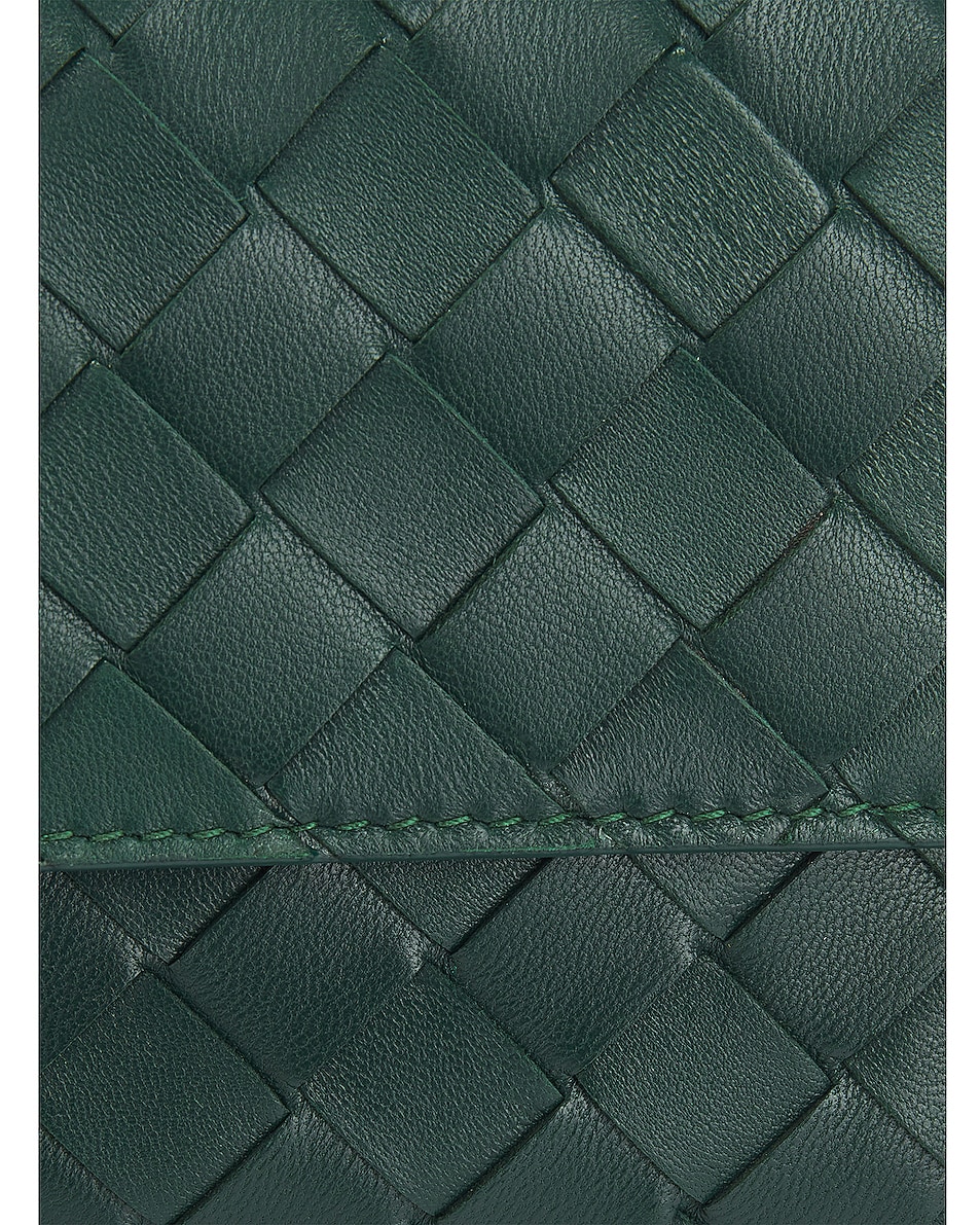 Image 7 of Bottega Veneta Long Clutch in Emerald Green