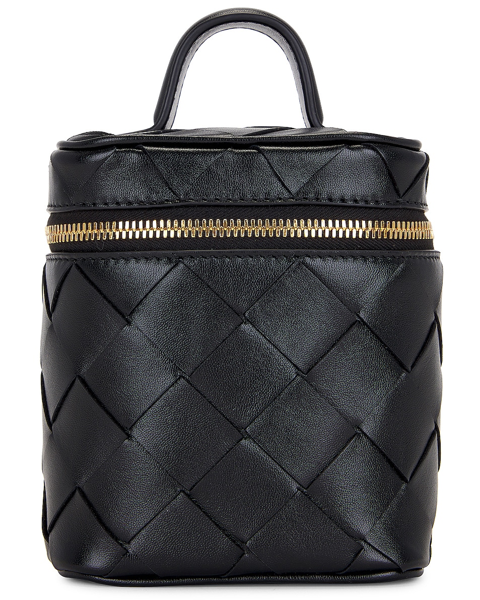 Image 1 of Bottega Veneta North South Vanity Case Bag in Black & Gold