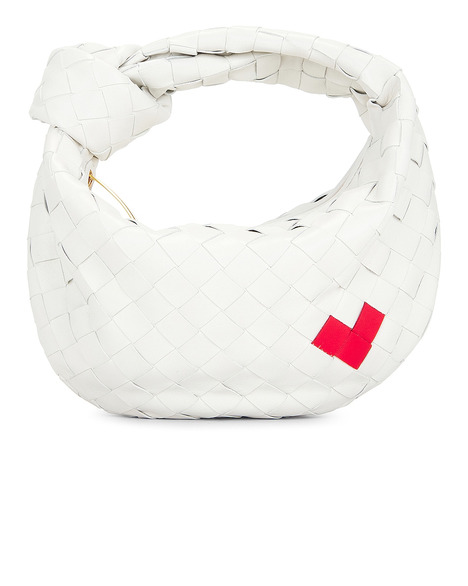 Image 1 of Bottega Veneta Mini Jodie Heart Bag in White