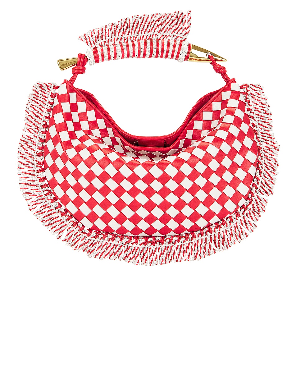 Image 1 of Bottega Veneta Small Sardine Bag in Checkered Fringe