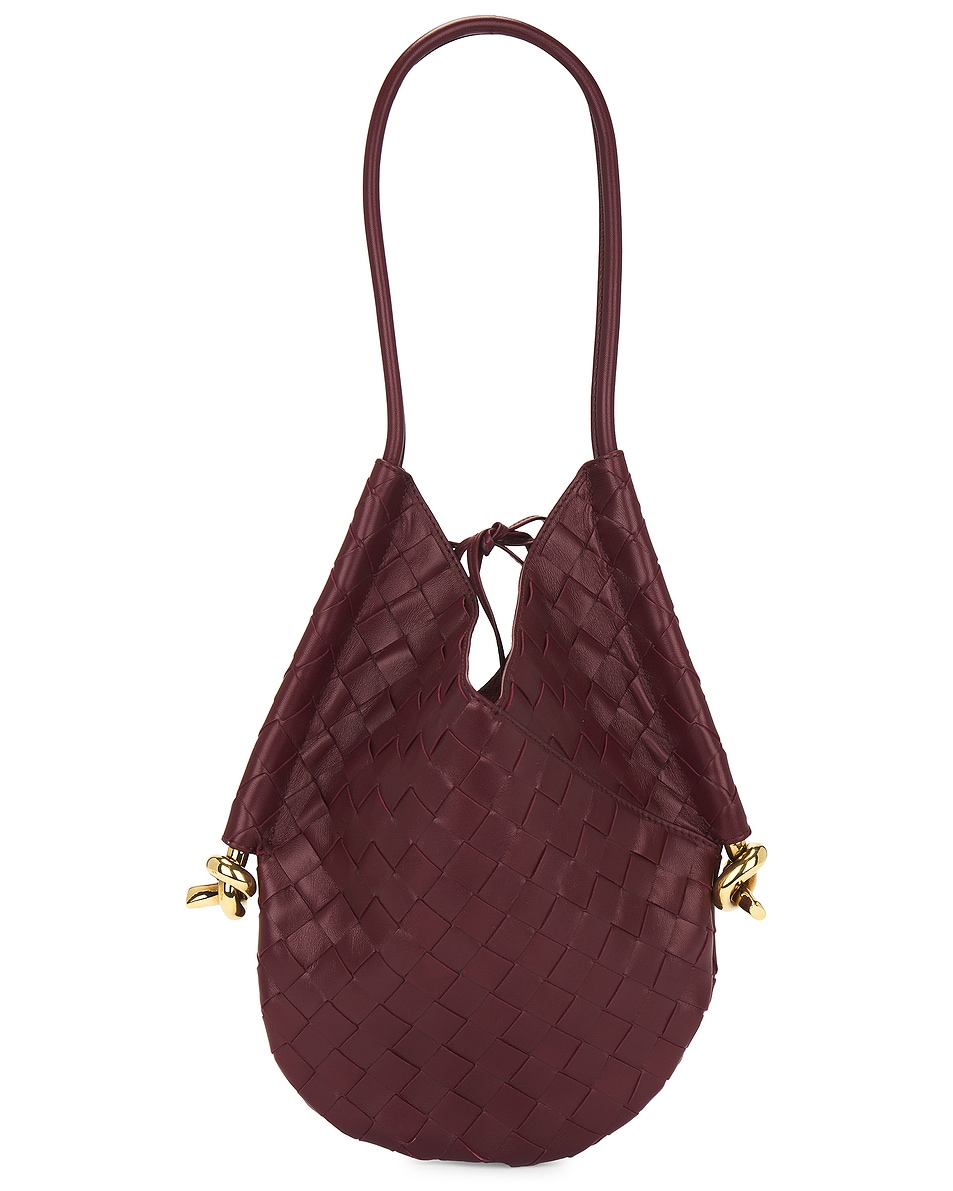 Image 1 of Bottega Veneta Small Solstice Bag in Cherry & Muse Brass