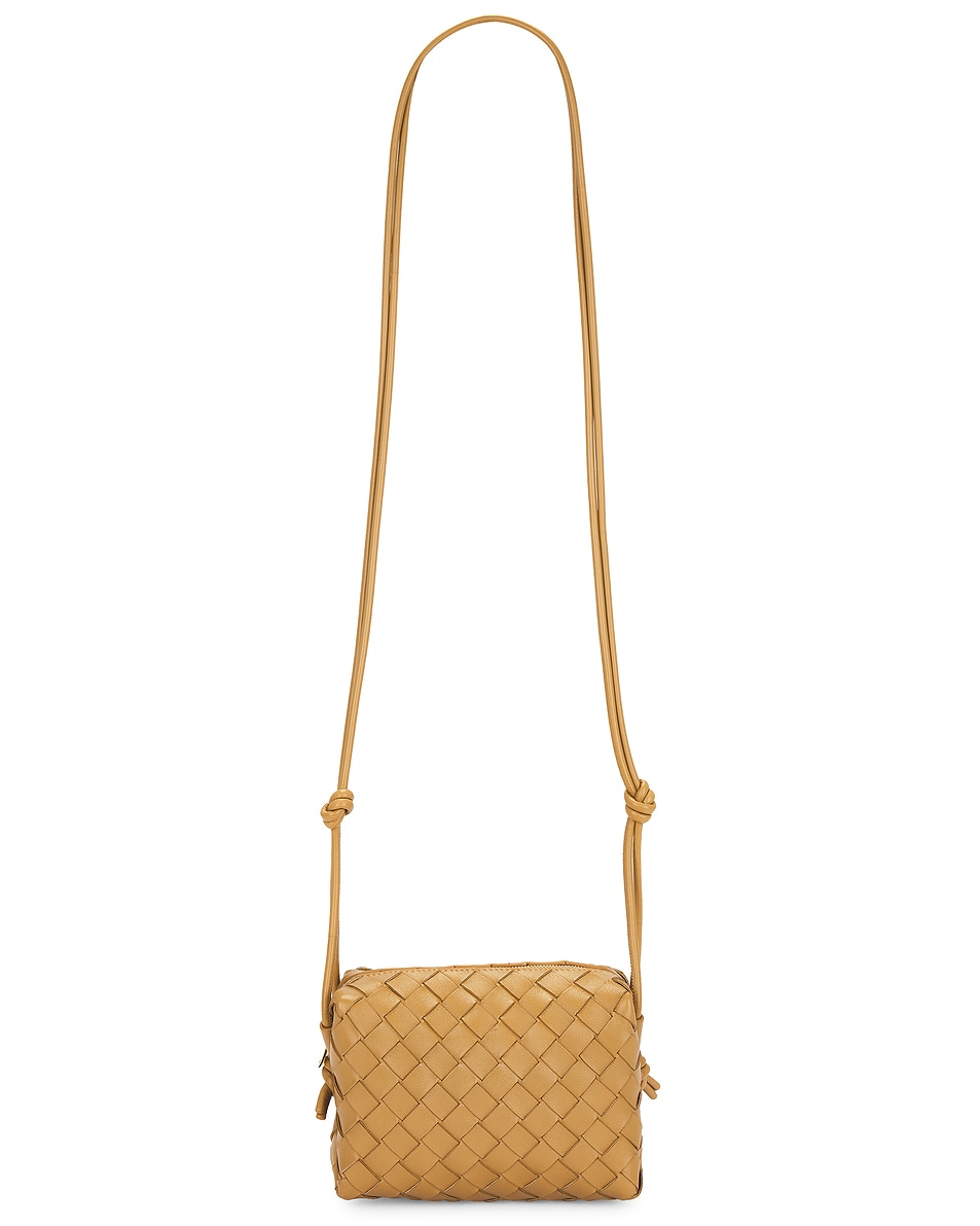 Image 1 of Bottega Veneta Mini Loop Bag in Dark Praline & Gold