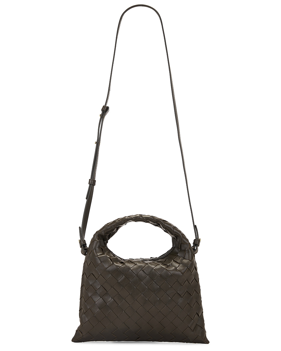 Image 1 of Bottega Veneta Mini Hop Bag in Kaki & Muse Brass