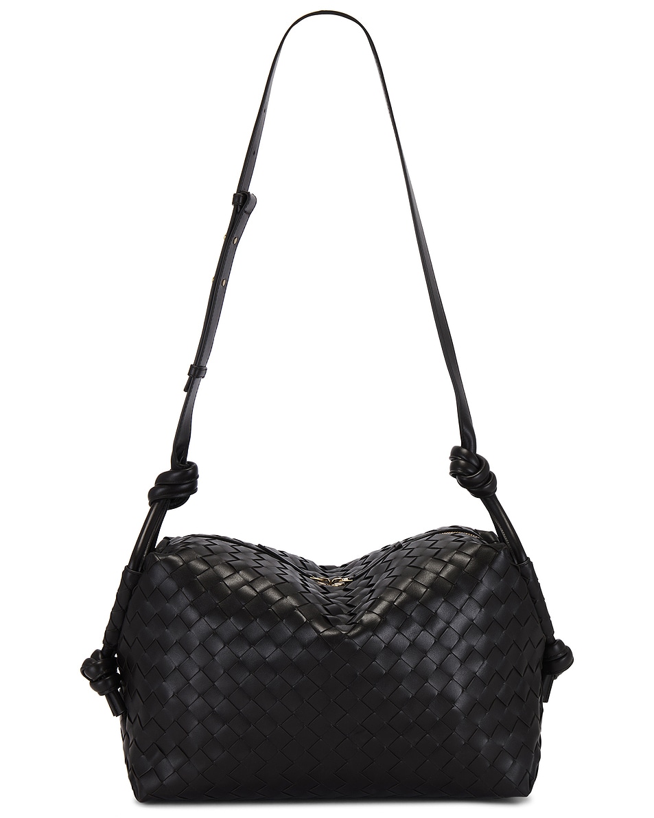 Image 1 of Bottega Veneta Medium Loop Shoulder Bag in Fondant & Muse Brass