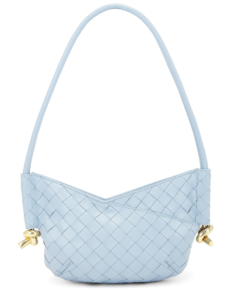 Image 1 of Bottega Veneta Small Solstice Bag in Ice & Muse Brass