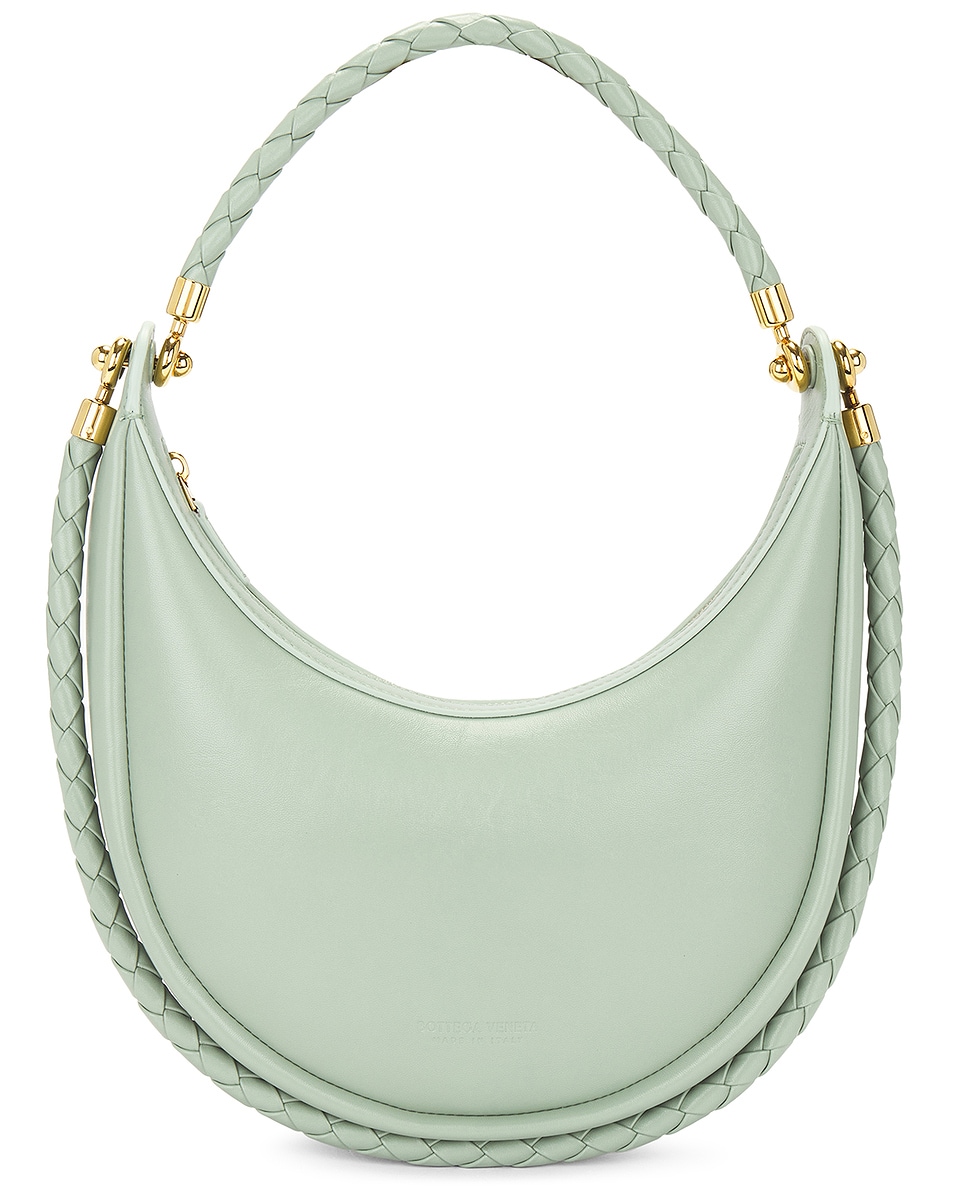 Image 1 of Bottega Veneta Hula Hoop Hobo Bag in New Sauge & Muse Brass