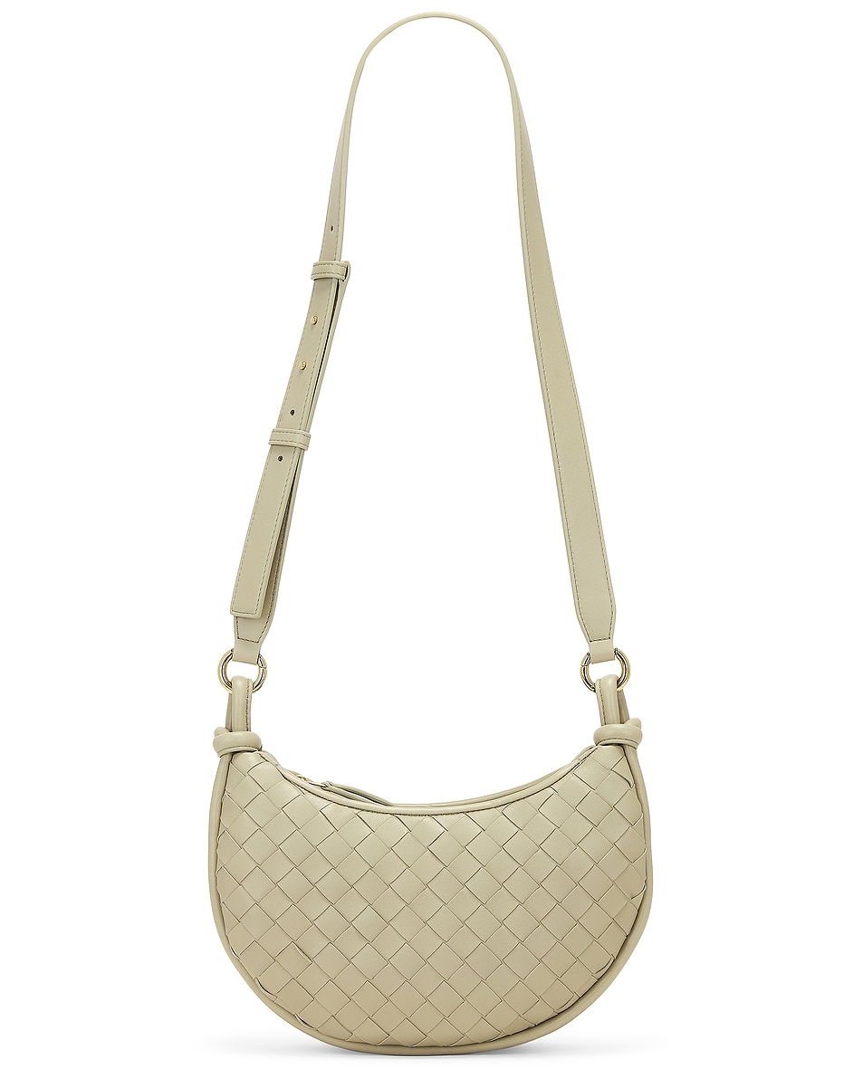 Image 1 of Bottega Veneta Gemelli Multipocket Bag in Travertine & Muse Brass